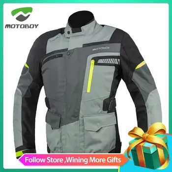 

2020 Free Shipping MOTOBOY Motorcycle Bike Sports Sports Waterproof Warm Liner CE Protectors for 4 Season Spring Jacket