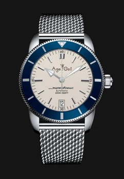 

Classic New Men Black Blue Green Ceramic Automatic Mechanical Watch Stainless Steel Leather Rubber Sapphire Silver Limited