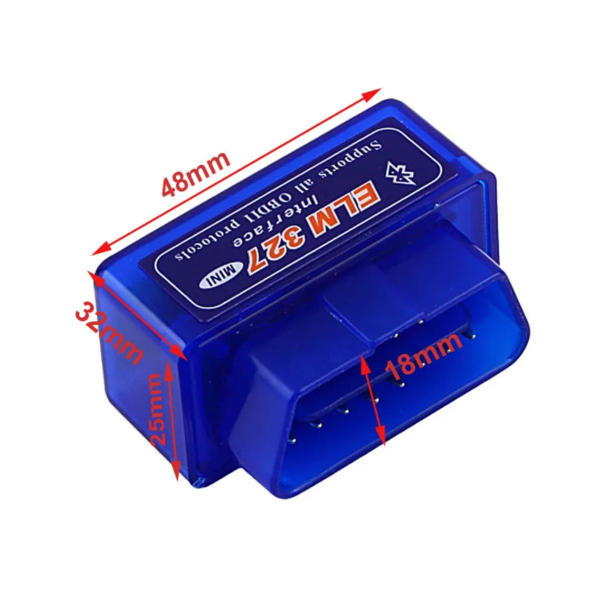 ELM327 Mini ELM 327 V2.1 OBD2 Bluetooth Interface Auto Scanner obd ii Diagnostic Tool works on Android Windows Symbian