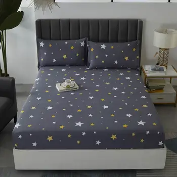 

Svetanya Cotton Fitted Sheet Elastic Bed Mattress Cover Protector