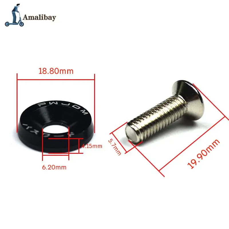 10Pcs Scooter Fasteners Screws Handle Bar Screw Washers for Dualtron 1 2 3 Thunder Eagel Ultra Zero 9 Kaabo Parts