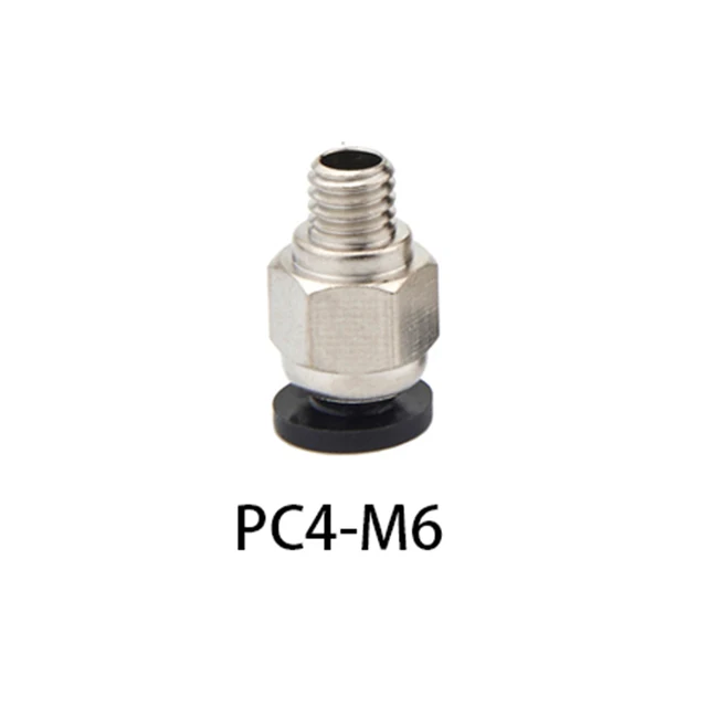 Pneumatic Connectors Bowden Extruder J-head Hotend for OD 4mm or 6mm PTFE Tube Quick Coupler j-head Fittings 3D Printer Parts PC4-M6
