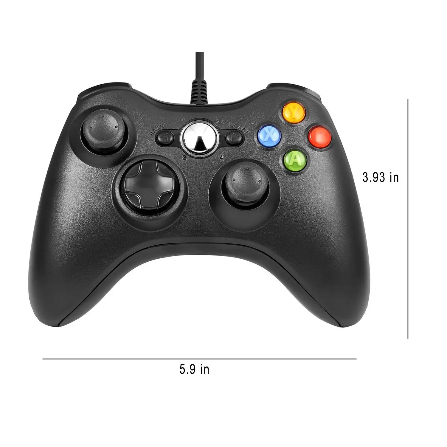 Проводной игровой контроллер черный/белый гибкий кнопочный геймпад для Xbox 360 microsoft PC Windows USB джойстик для ноутбука лучший подарок