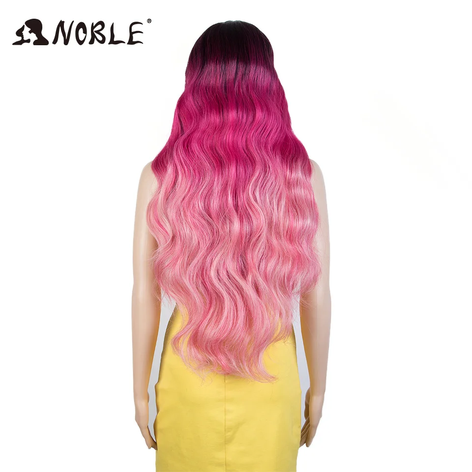 Perucas de Renda Sintética para Preto Dianteira do Laço Peruca do Laço Nobre Feminino Longa Peruca Ondulada 32 Polegada Cosplay Loira Ombre Sintético 15 High Quality Apliques e perucas