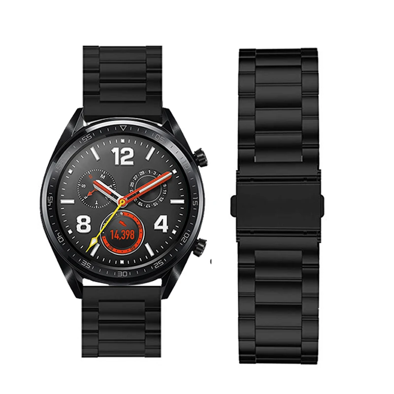 22 мм Металлические ремешки для ручных часов для huawei Watch GT браслет для samsung Galaxy 46 мм gear S3 ремешок на запястье Amazfit 2 быстрая установка