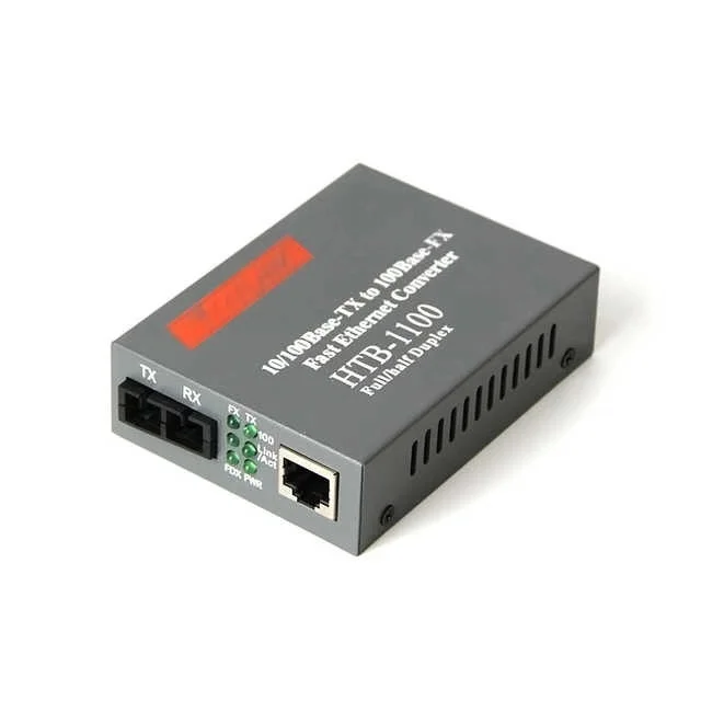 HTB 1100 10/100 м 2 км многомодовый двойной волоконно-оптический медиаконвертер fibra оптика FTTH