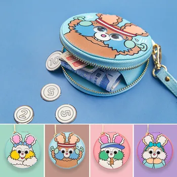 

Bentoy Fez Bunny Coin Purse Cute Rabbit Mini Round Bag Clear Milkjoy Kawaii Mini Kids Wallet Little Girl Purse Bag Pendant