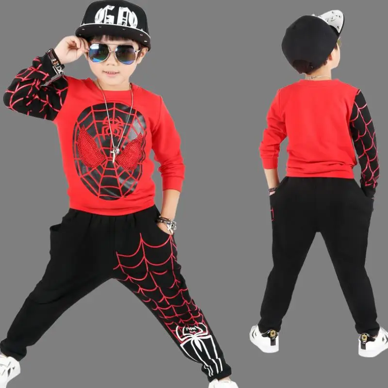 Г. Новые весенне-осенние комплекты одежды с рисунком для мальчиков костюм Человека-паука детская одежда для мальчиков, спортивный костюм для детей от 3 до 8 лет
