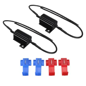 

6Pcs 25W 8Ohm LED Bulb Load Resistor Turn Signal Light Error Free Flash Blinker Wire Decorder Resistance Fix Load Resistor Kit