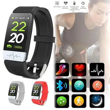 

Q1S Sport Smart Bracelet Fitness Tracker ECG+PPG Waterproof Heart Rate Monitor Smart Band Activity Tracker for IOS & Android