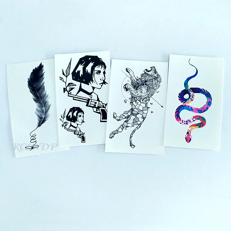 Waterproof Temporary Tattoo Sticker lovely rabbit bird sexy girl hourglass tatto flash tatoo fake tattoos for women men lady