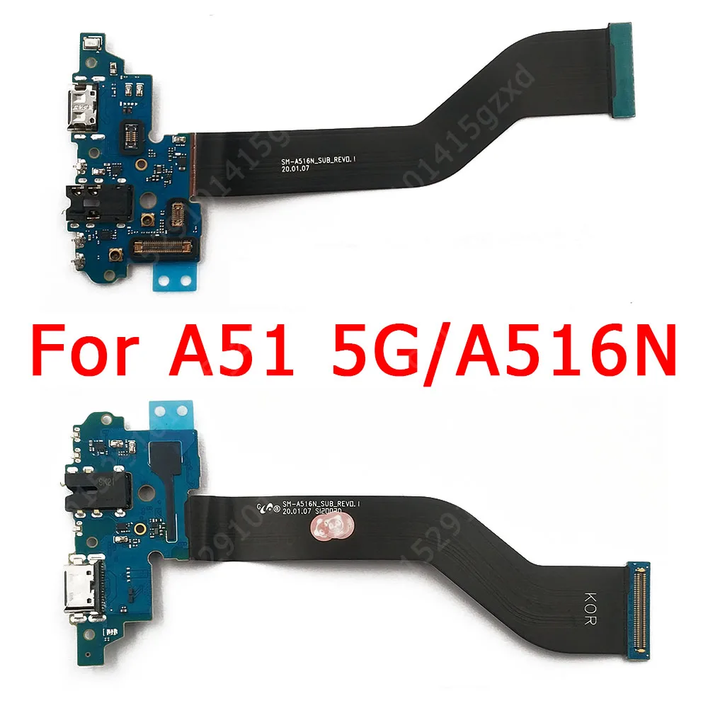 Оригинальная зарядная Плата USB для Samsung Galaxy A51 5G A516N порт зарядки печатная плата