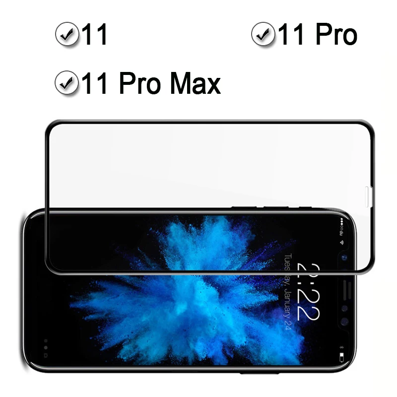 11Max Защитное стекло для Apple iphone 11 Pro Max Защитная пленка для экрана iphone 11 lphone ip11 11pro mac листовая пленка закаленное стекло