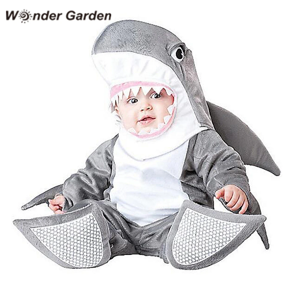 Wonder Garden/Новинка Костюм для маленьких мальчиков с изображением акулы и животных