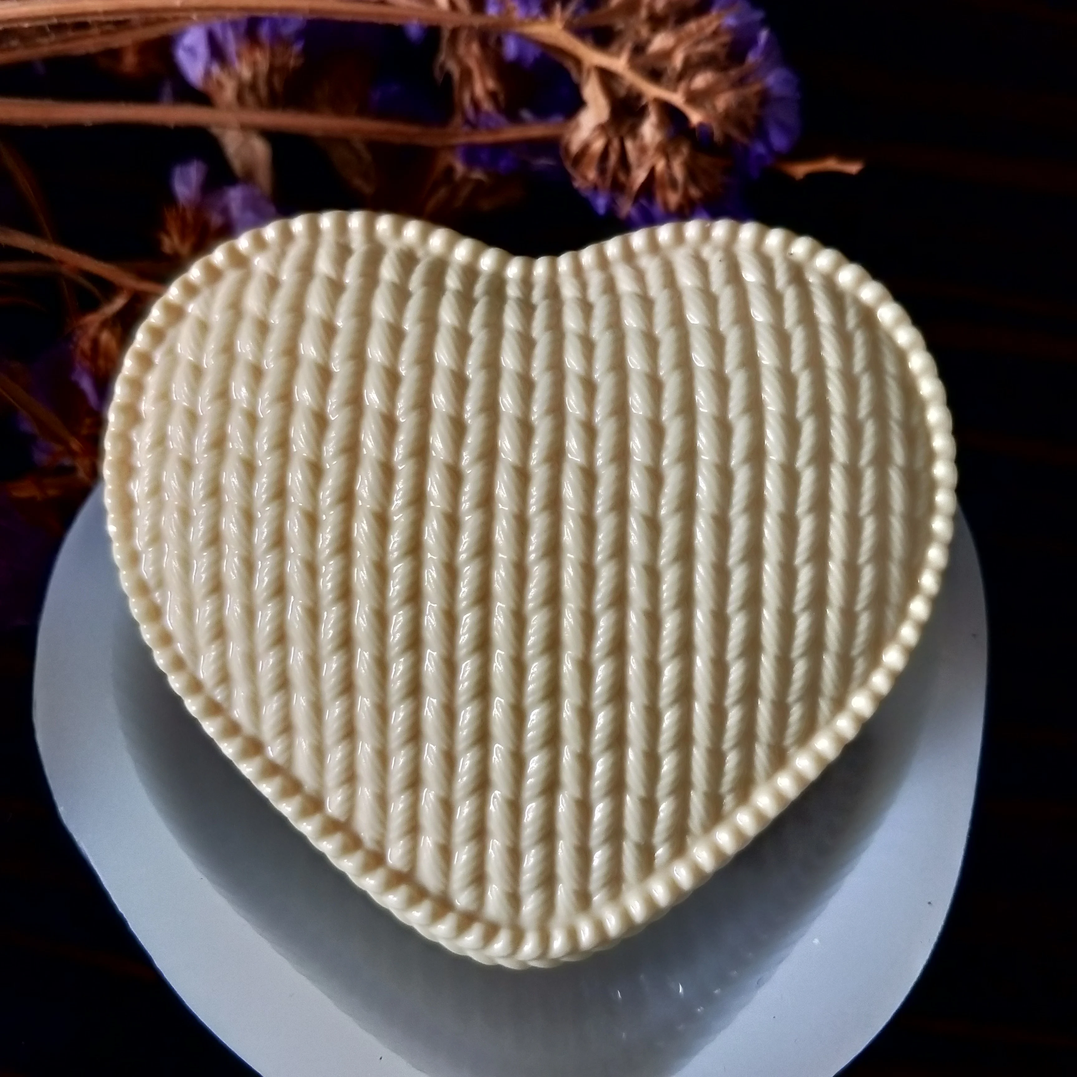 QT0208 przy силиконовые формы для мыла форма для выпечки свитер узор вязать сердце любовь глина Смола гипсовая шоколадная свеча M