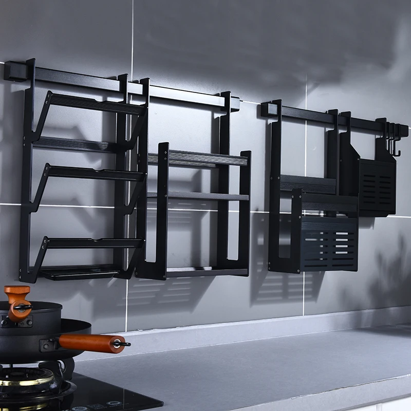  Kitchen shelf shelf wall-mounted knife rest. Seasoning storage racks kitchen appelances - 4000189576111