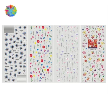 

1 Sheet Elegant Florals Design Water Transfer Nail Sticker for Nails Tips Beauty Nails Art Manicure Water Decal Decorations