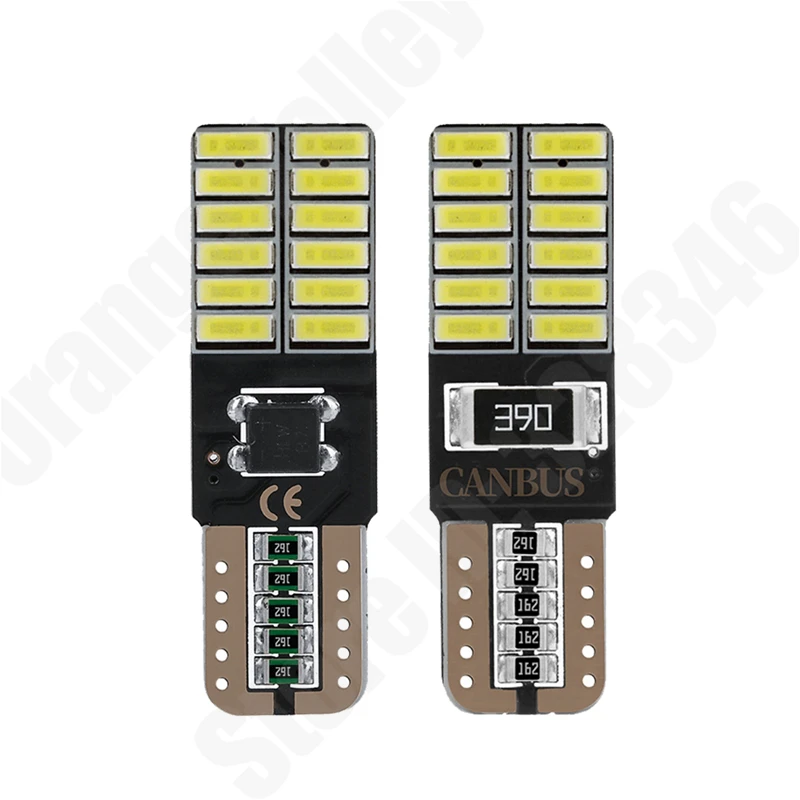 10 шт. супер яркий T10 светодиодный 194 501 W5W 24 SMD 4014 Canbus безошибочные автомобильные
