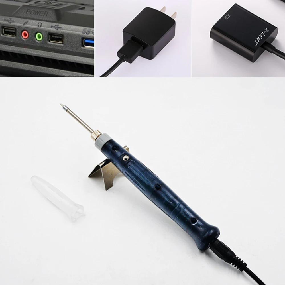 Электрический паяльник с питанием от USB, паяльная ручка, сварочный пистолет, набор ручных инструментов, быстрый нагрев, Портативные Инструменты для наружной сварки