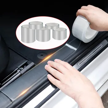 

A3/5/10M Nano Glue Car Sticker Auto Interior Protector Film Door Edge Protective Car Trunk Door Sill Full Body Sticker Accessory