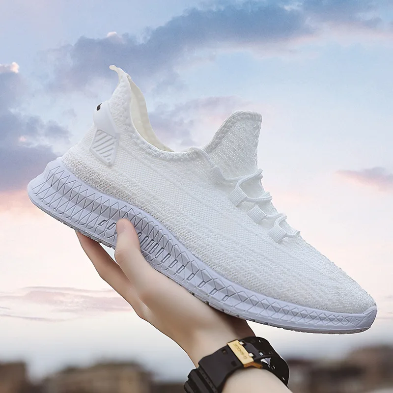 

2019 Summer New Style Fly Woven Sporty Single Shoes Korean-style Trend Casual Shoes Fashion Punched Sheet Shoes