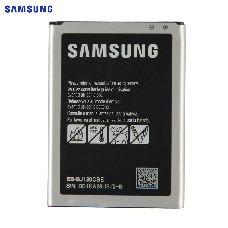 Оригинальная батарея Samsung EB-BJ120CBU NFC для Galaxy Express3 J1 SM-J120A SM-J120F SM-J120F Edition J1 EB-BJ120CBE/BBE