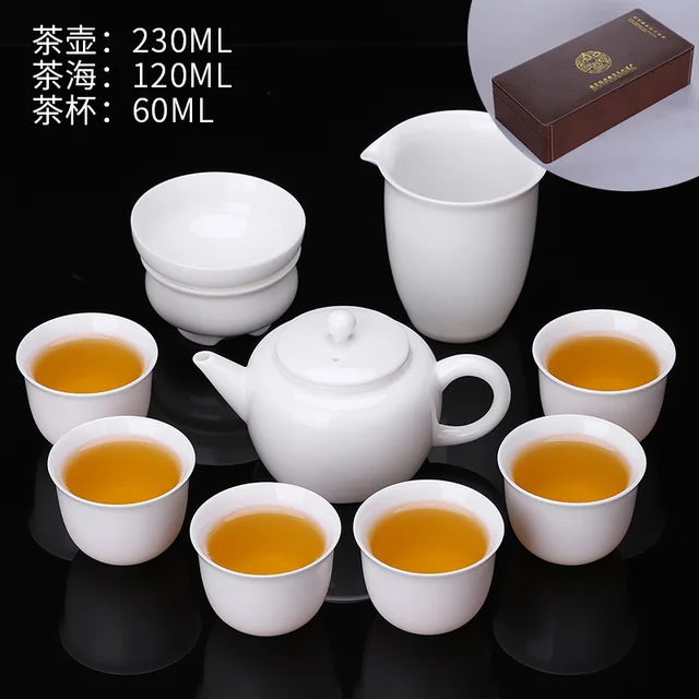 Csont Tea Készlet Kínai Szüreti Luxus Ajándék Utazás Hordozható Kung Fu Szett Kézzel Készített Szertartás Juego De Te Teawe 50 - Image 6