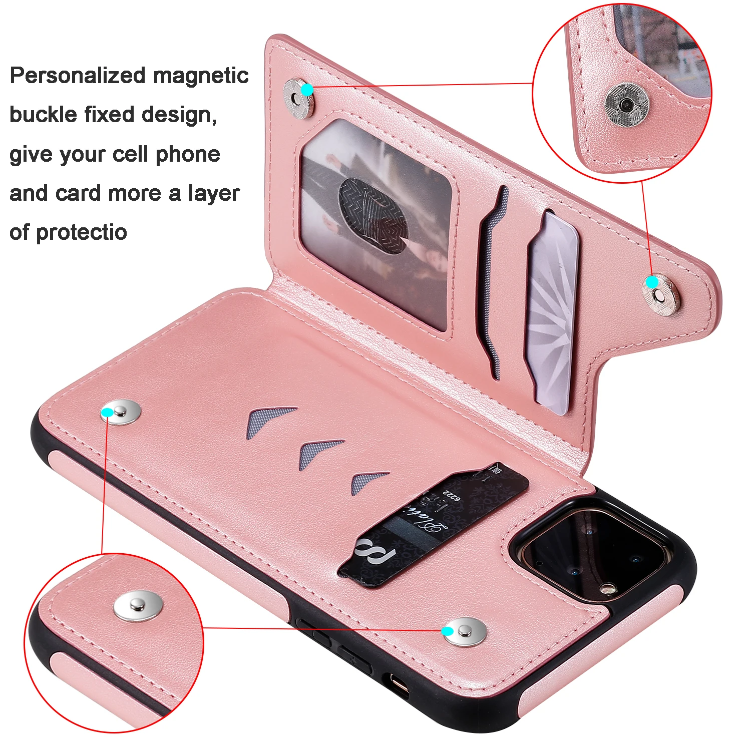 Ретро Чехол из искусственной кожи чехол для IPhone 11 Pro X Xr XS Max слот для карт держатель для samsung S10E S9 S10 Plus 5G Note 9 10 задняя крышка