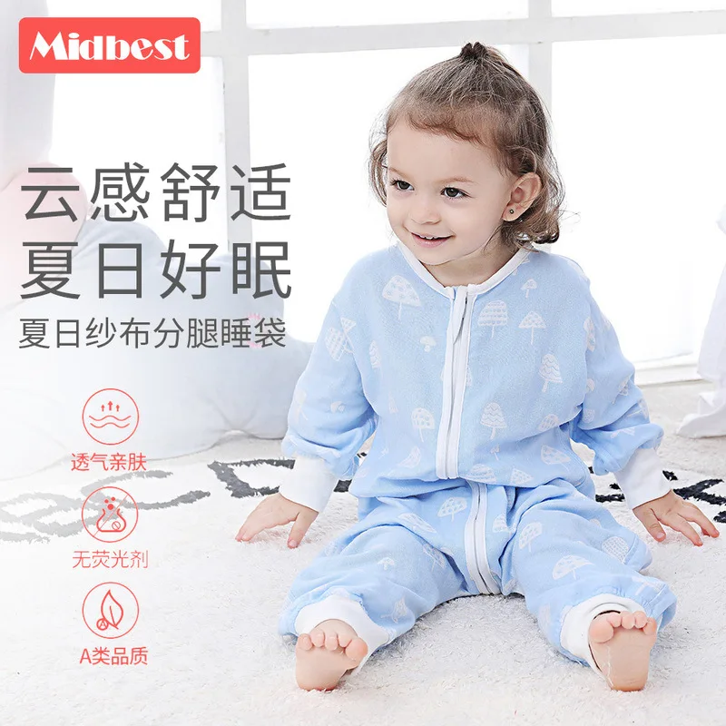 

Midbest Double Layer Cotton Yarn Long Sleeve Legs Sleeping Bag