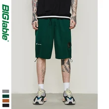 BIG LABLE Men's Brand Casual Shorts New Style Fashion Men Short Men Hot Sale Casual Beach Shorts Elastic Waist Shorts 9364S