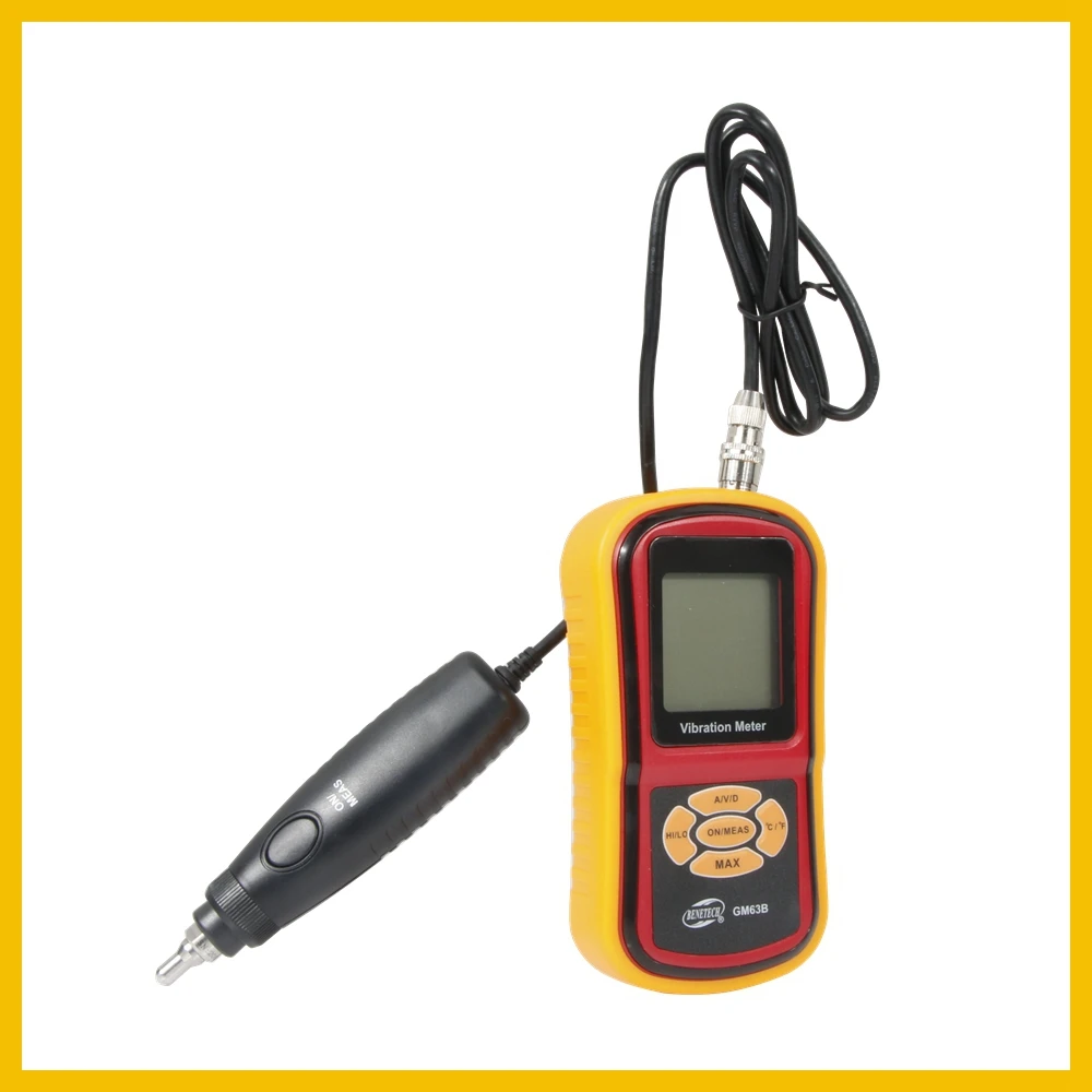 BENETECH  Digital Vibration Meter  hand held vibration monitoring equipment Visually display measurement value  GM63B-BENETECH 6