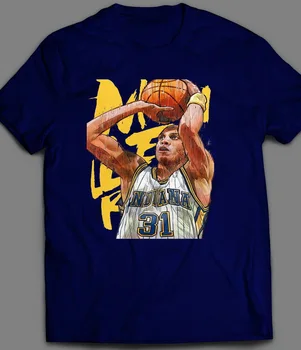 

REGGIE MILLER CUSTOM BASKETBALL T-Shirt FULL FRONT Teenage Pop Top TEE Shirt