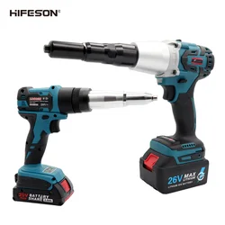 Pistolet à Riveter Rechargeable LD802, batterie au Lithium 20V 2.0/4.0Ah, sans balais, outil de Rivet automatique en aluminium/acier inoxydable 