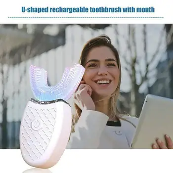 

Wireless Electric Toothbrush Sonic Automatic Toot Ultrasonic Wave Toothbrush Food Grade Silicone Whitening Tool