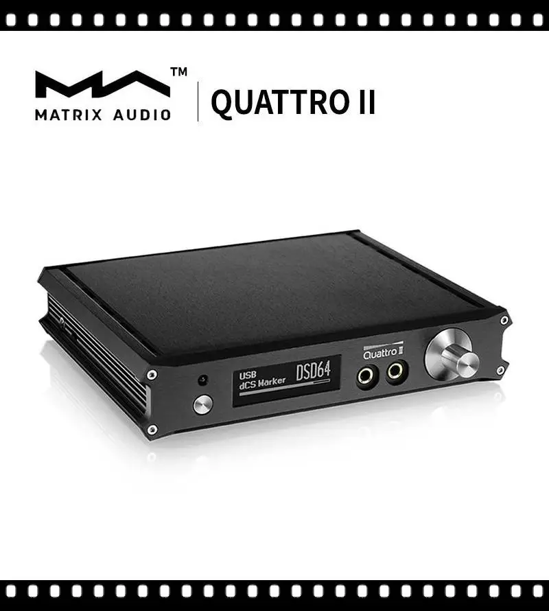 

MATRIX QUATTRO II 32Bit/384kHz Hifi Music Balanced DAC & Pre Amp & Headphone Amplifier with Remote Control