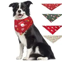Рождественские моющиеся нагрудники для питомцев, шарф, уютная клетчатая печать, платок для щенка, галстук-бабочка, аксессуары для ухода за домашними животными, треугольные воротники