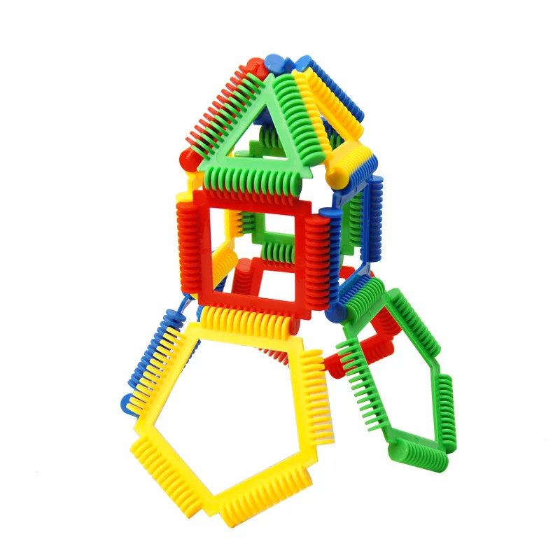 

Soft Fight Inserted Building Geometric Shapes Assembling Toy ENLIGHTEN Kindergarten Teaching Aids a Generation of Fat