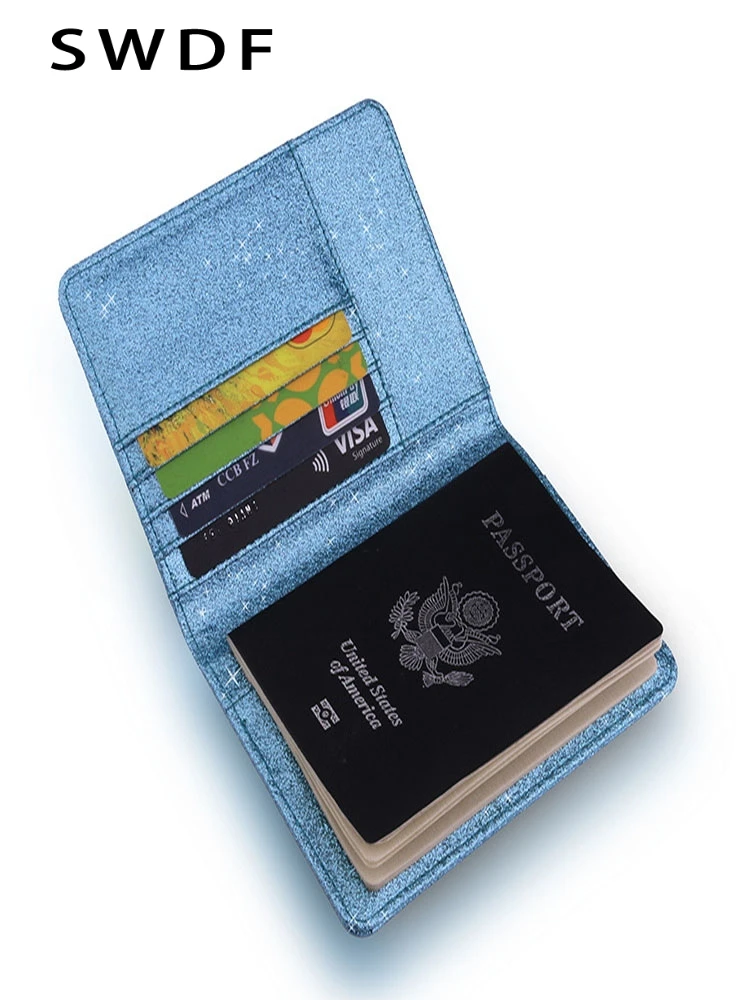 SWDF держатель для паспорта и карточек RFID кошелек для путешествий Многофункциональный кредитный пропуск Air билетов дамская сумочка документ Kaart pakket