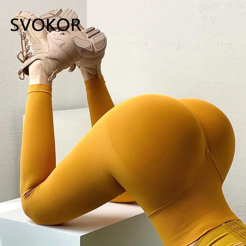 Svokor Seamless Workout Leggings Women Sport Fitness Push Up Black Legging  Females Gym Clothing High Waist Activewear Booty - Leggings - AliExpress