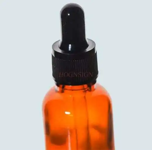 Brown screw-on glass drop bottle 20ml sealed drop bottle chemical experiment equipment essential oil