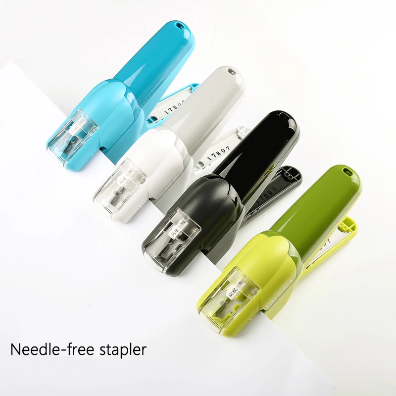 Hand-held Mini Safe Stapler Without Staples Staple Free Stapleless 7 Sheets Capacity For Paper Binding Business School Office I.873239565