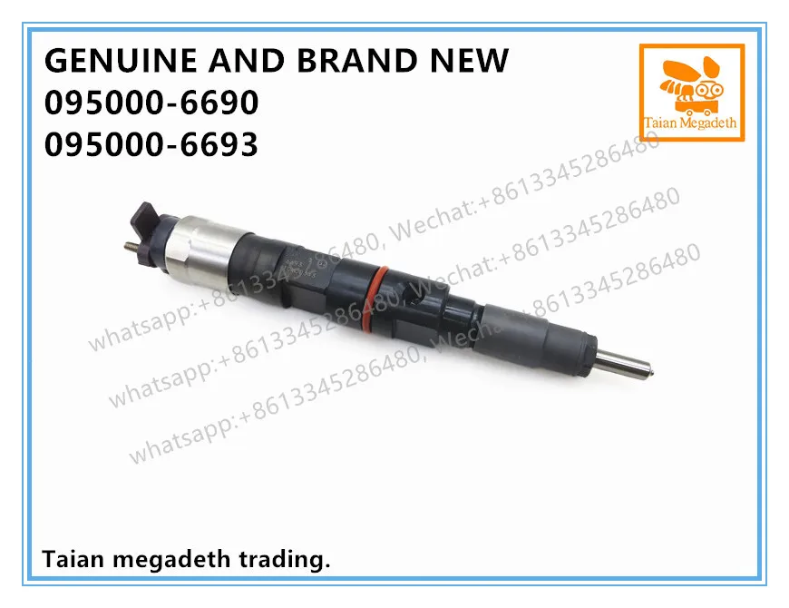 Подлинный и абсолютно дизельный G2 COMMON RAIL топливный инжектор 095000-6690,095000-6693, 1112010A624-0000