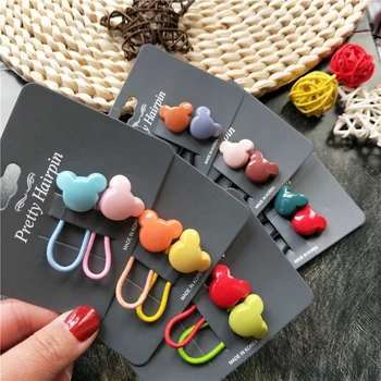 

2PCS New Cartoon Cute Color Matching Princess Headwear Kids Elastic Hair Bands Children Ropes Girls Accessories Baby Headdress