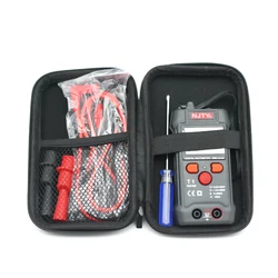 Bolsa de herramientas de multímetro, caja de almacenamiento de cables de prueba, bolsa protectora portátil de PVC, caja de cubierta de transporte