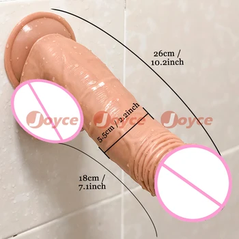 26 * 5.5cm Huge Dildo Big Mushroom Head Monster Penis Giant Rubber Dick Anal Plug XXL Cock Adult Toy for Gay Couple Man Sex Shop 6