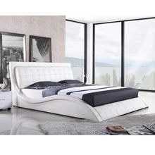 CBMMART натуральная кожа мягкая кровать современный дизайн кровать bett, cama мода king/queen Размер мебель для спальни