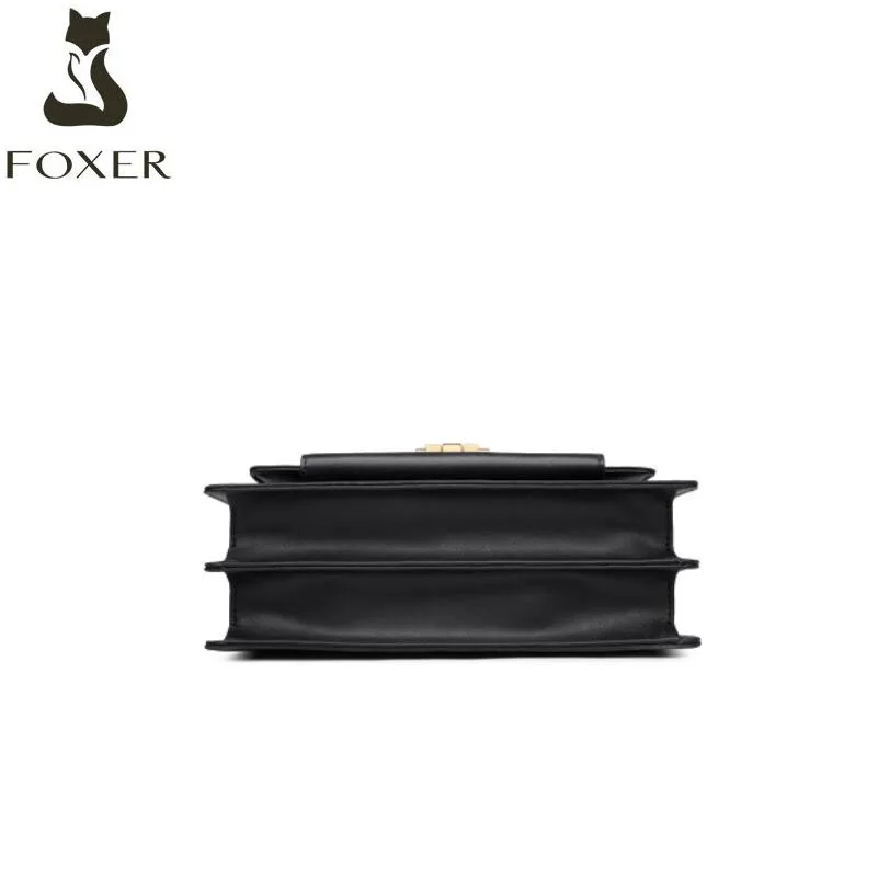 FOXER Women leather bag fashion cowhide bag luxury handbags women bags designer bags famous brand women bags new tote bag