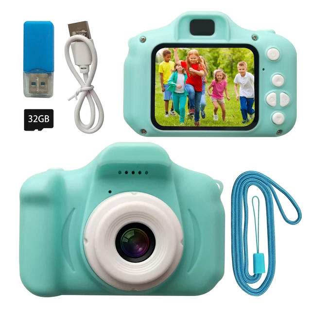 Appareil photo numérique Portable mignon pour enfants, caméscope vidéo  Rechargeable, écran d'affichage de 1.9 pouces avec carte TF de 32G, pour  filles et garçons âgés de 3 à 10 ans, cadeau - AliExpress