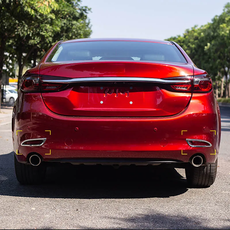 2 шт., автомобильный Стайлинг для Mazda 6 Atenza-Н. В., автомобильный глушитель, наконечник, накладка, модифицированный автомобиль, задний хвост, горловина, вкладыш, задний наконечник, горло