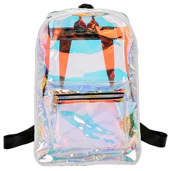 

New Ladies Bag Travel Bag Transparent Bright Ladies Shoulder Bag White